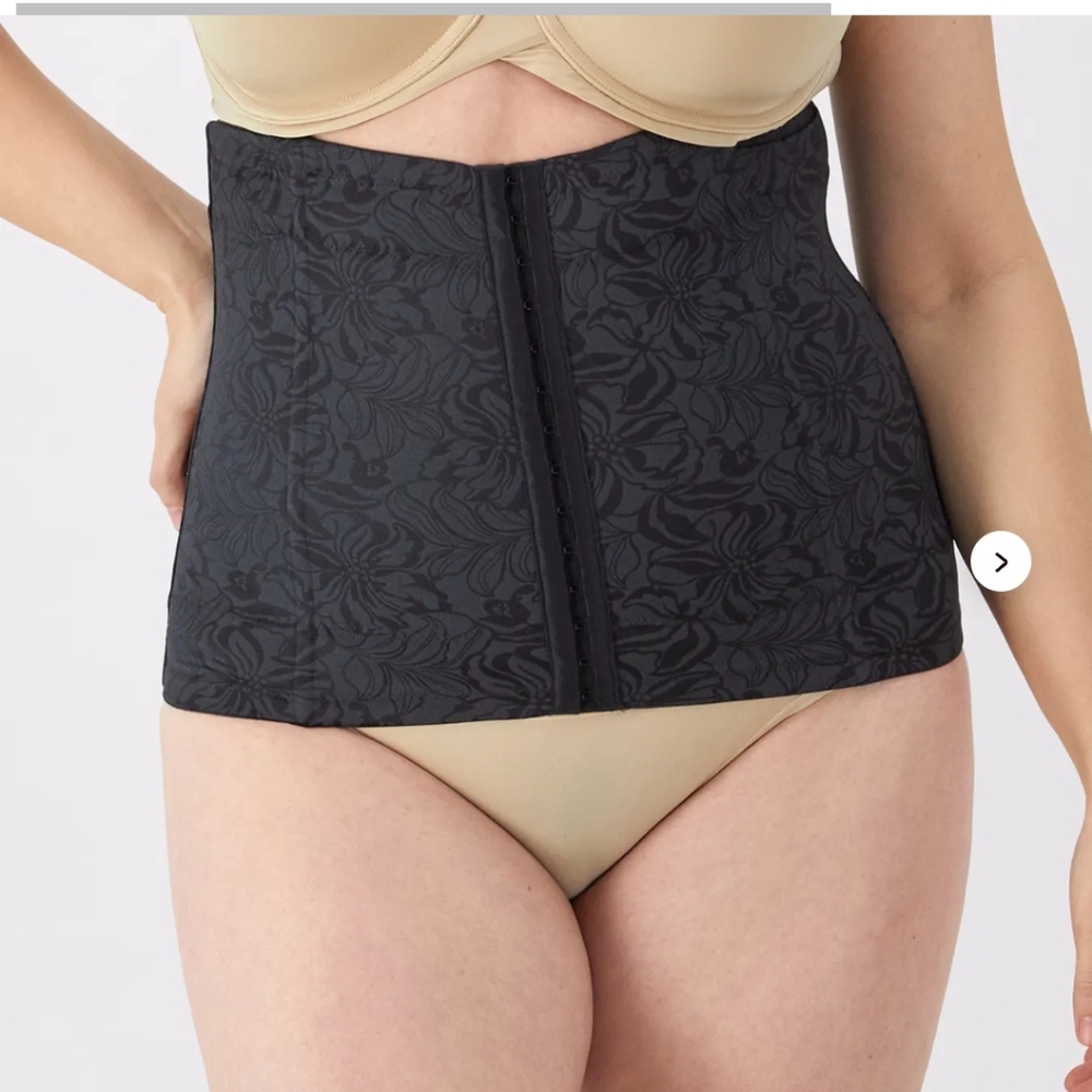 Maidenform Ultra Firm Control Waist Crincher Black Shapewear 2XL